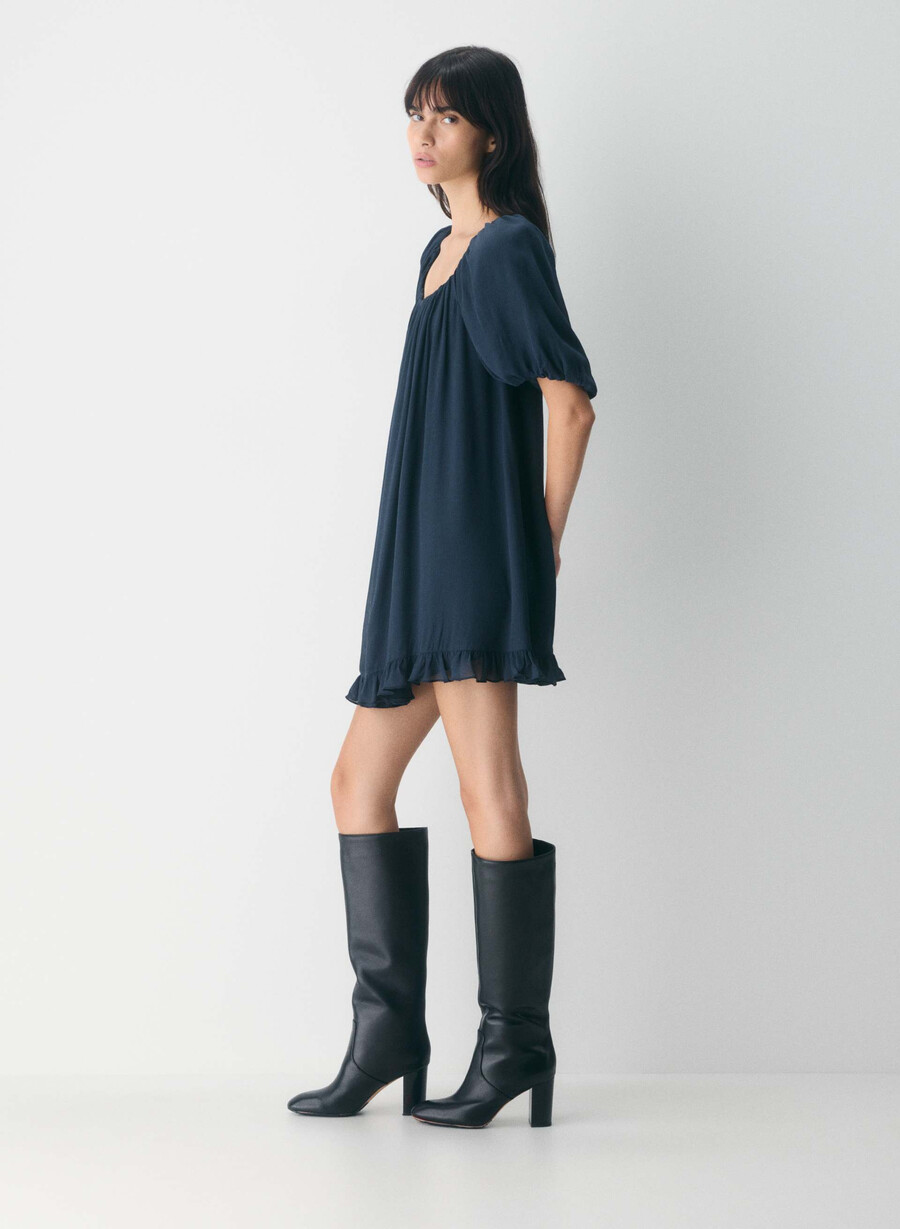 sunset dress dunkel nacht marineblau