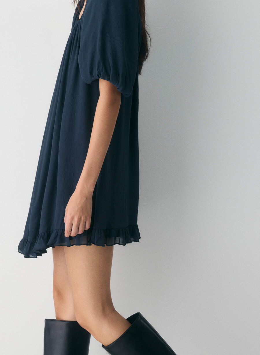 sunset dress dunkel nacht marineblau
