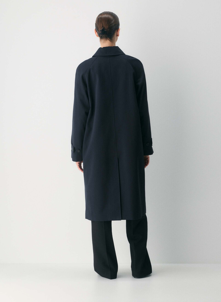 regent trenchcoat – rich twill dunkelblau