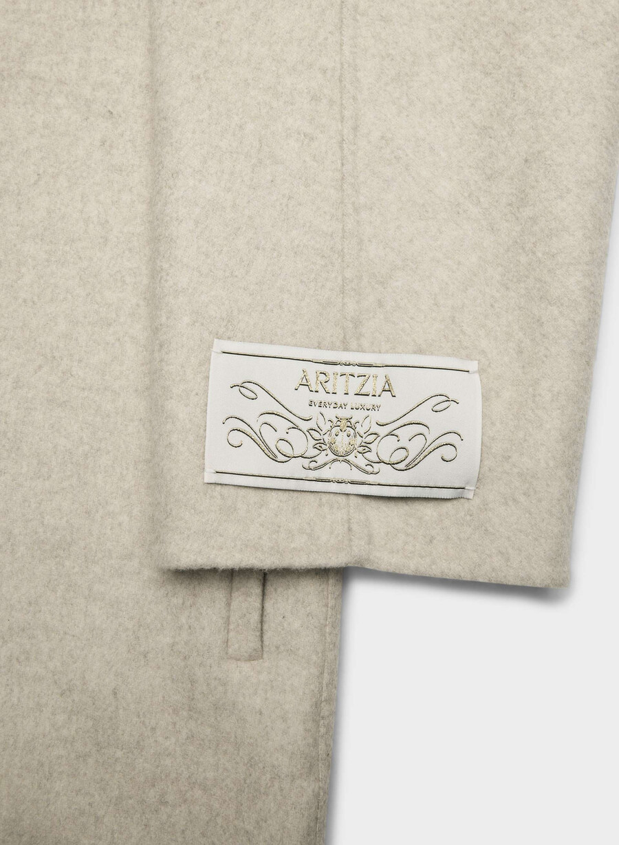 der mezzanine-doppelmantel – luxe rewool heather matte pearl