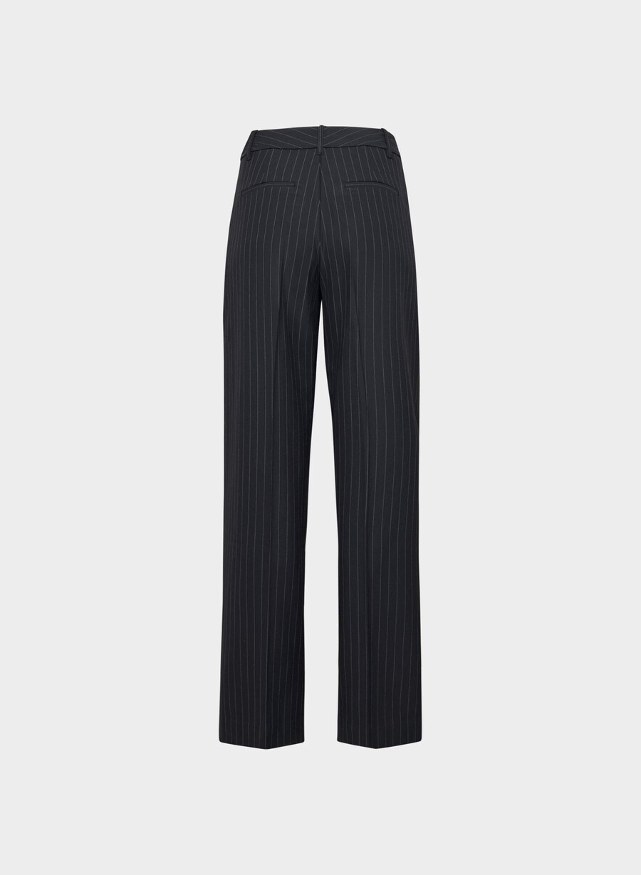 die mühelose hose - twill blk strp dk nt nvyg