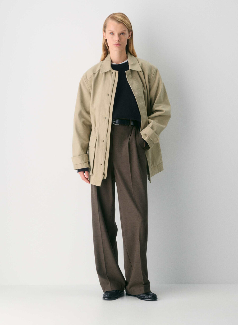 die mühelose hose - twill blk strp dk nt nvyg