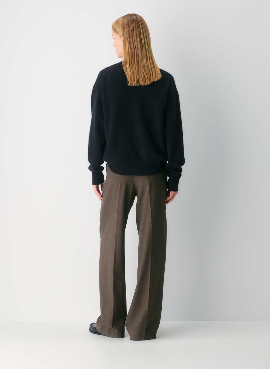 die mühelose hose - twill blk strp dk nt nvyg