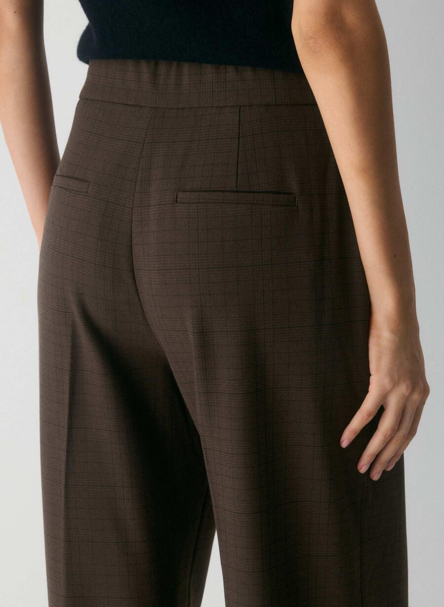 die limitless pant - twill sanford chk rm brblk