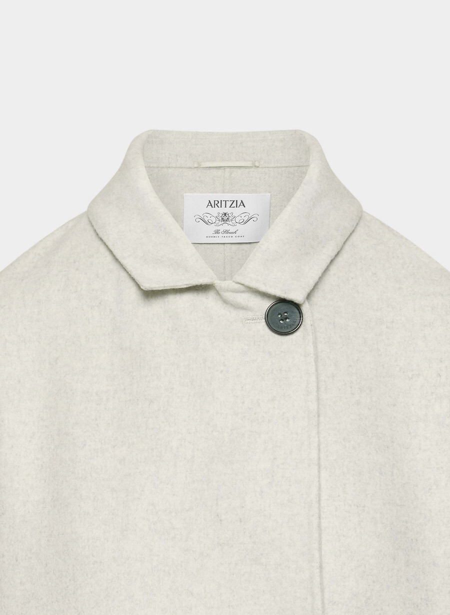 der slouch doppelmantel – luxe rewool heather carrara grey