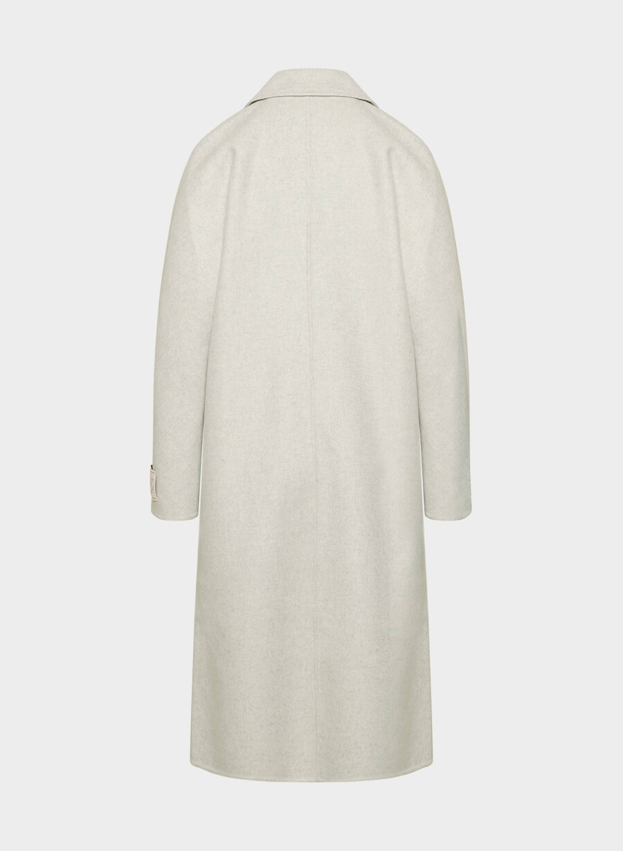 der slouch doppelmantel – luxe rewool heather carrara grey
