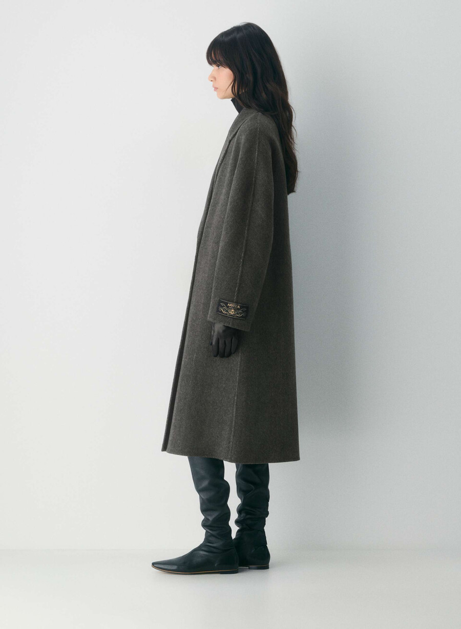 der doppelseitige mantel slouch - luxe rewool kent hrgbn h chlhb