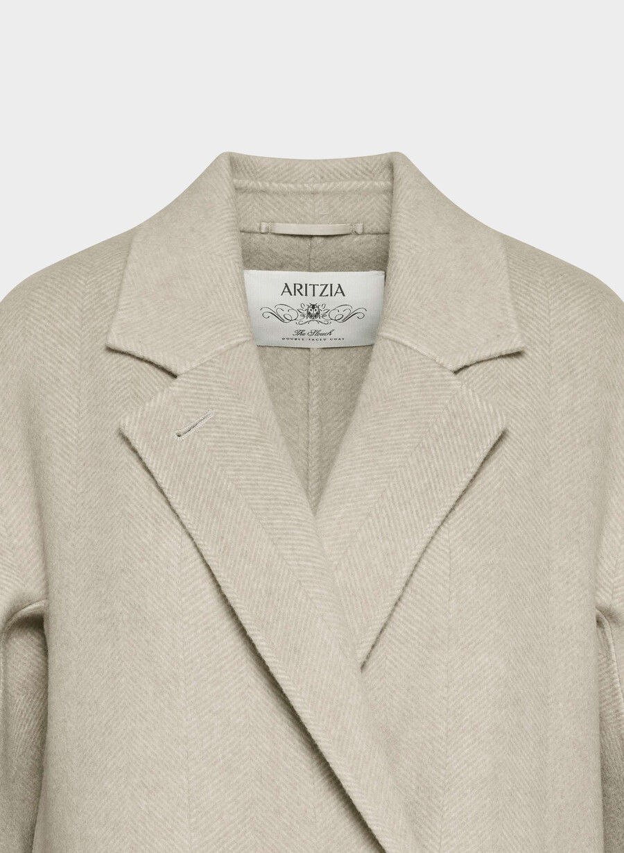 der doppelseitige mantel slouch - luxe rewool kent hrgbn tan kmp