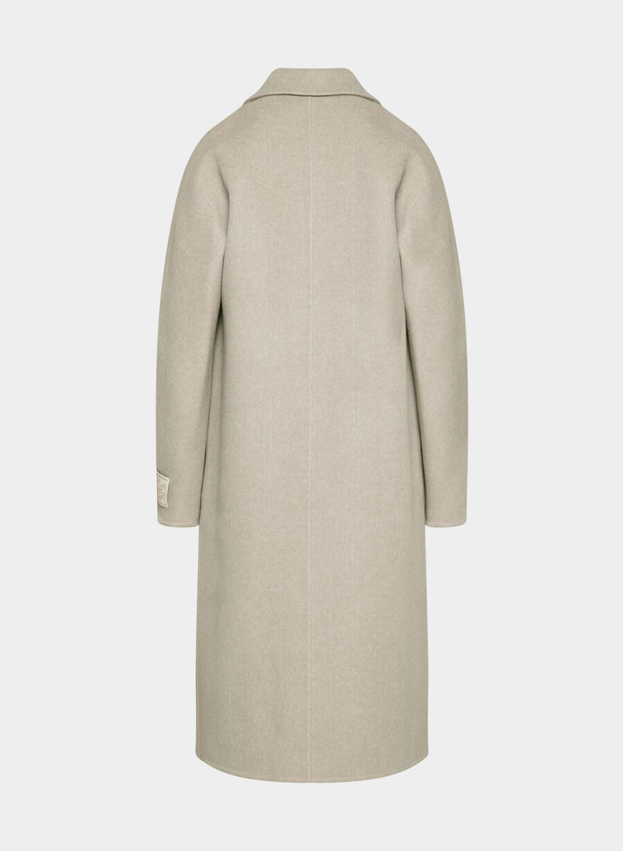 der doppelseitige mantel slouch - luxe rewool kent hrgbn tan kmp