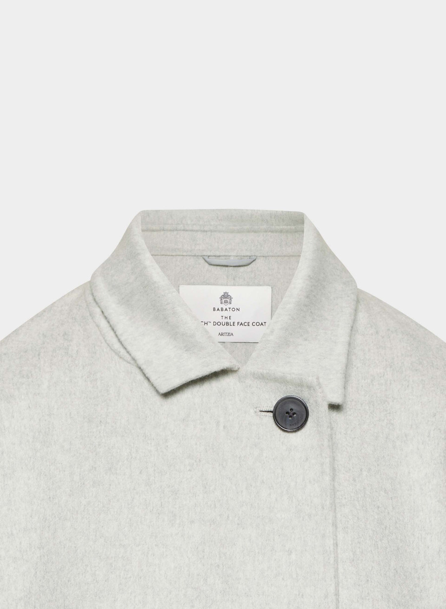 der slouch doppelmantel – luxe rewool heather light grey