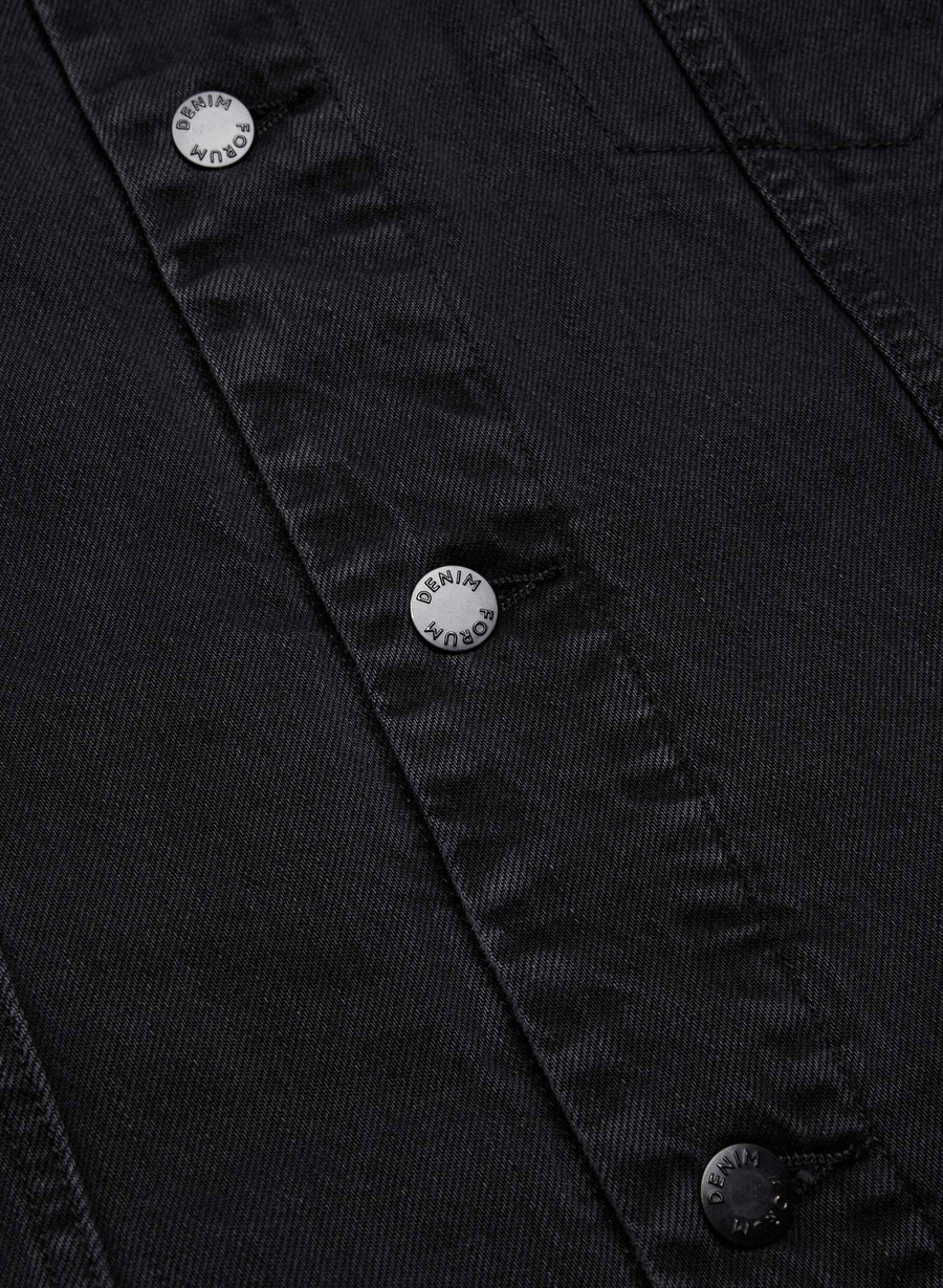 denim forum vintage sherpa jeansjacke aus den 90ern schwarzer eyeliner