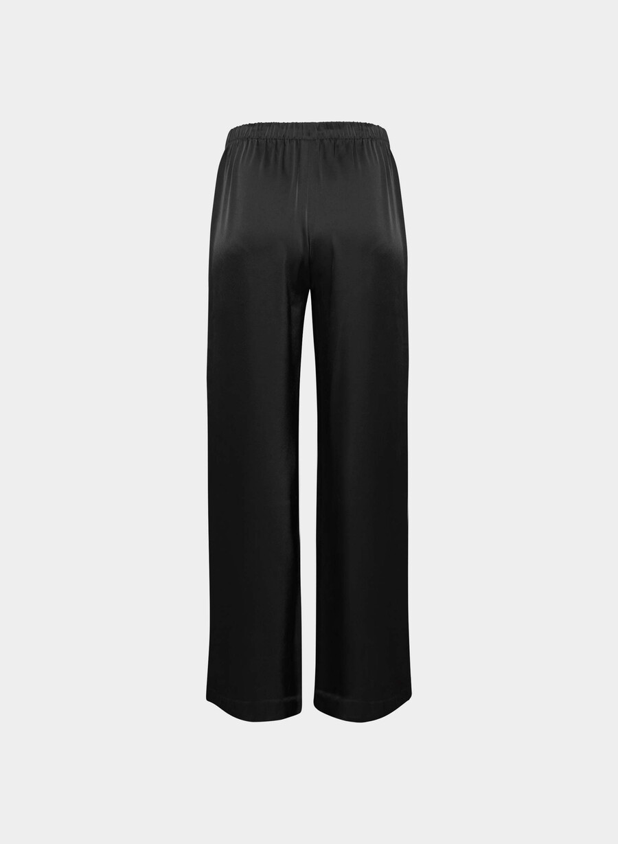 die lodge pant – satin schwarz