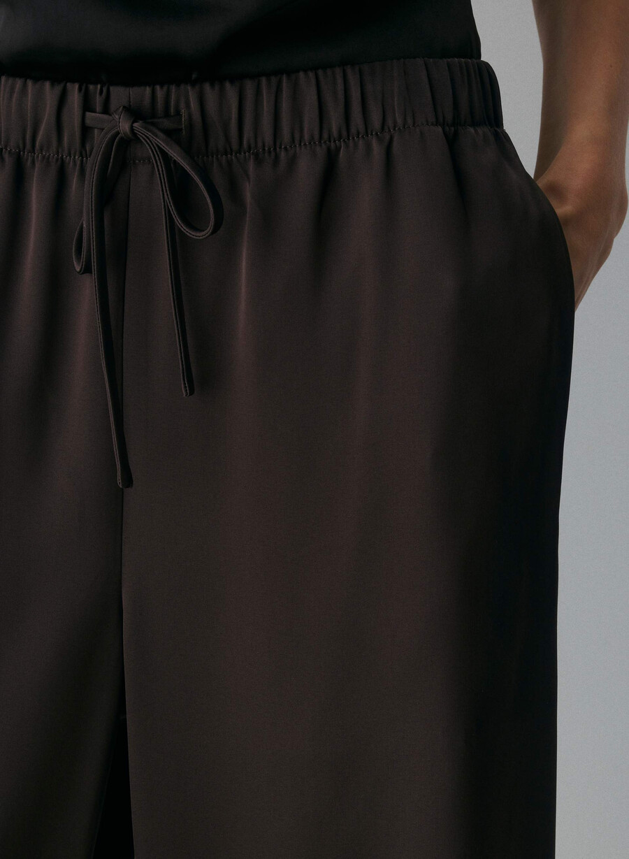 die lodge pant - satin rich mocha brown