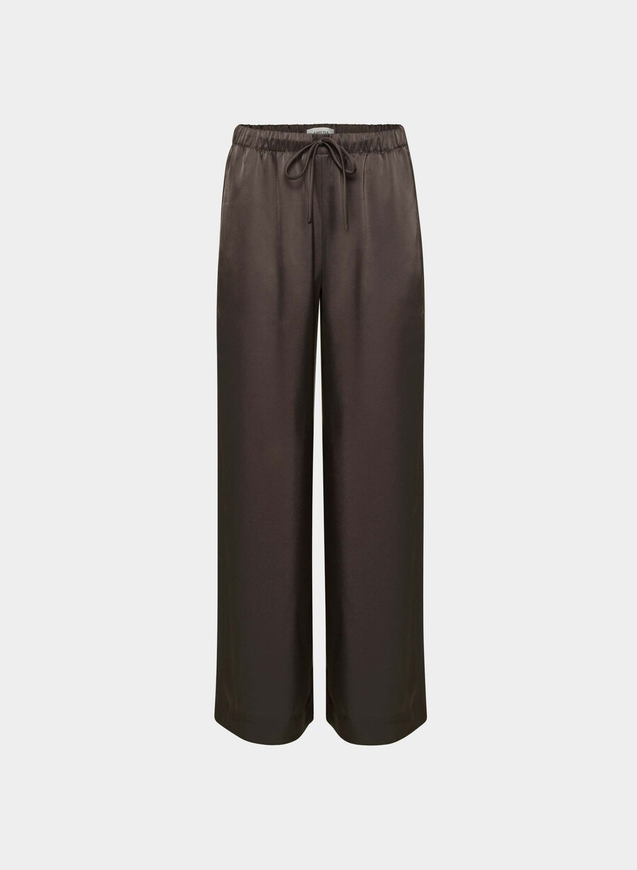 die lodge pant - satin rich mocha brown