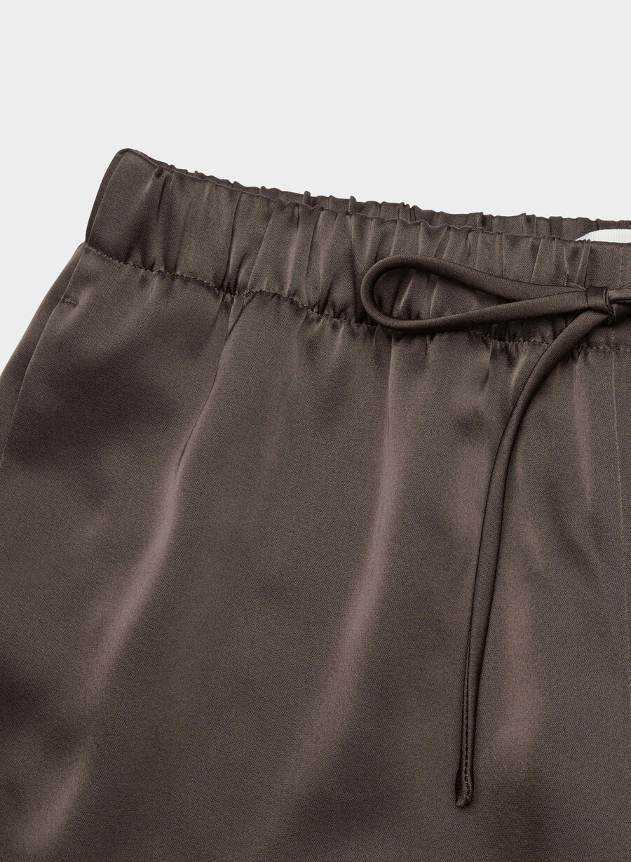die lodge pant - satin rich mocha brown