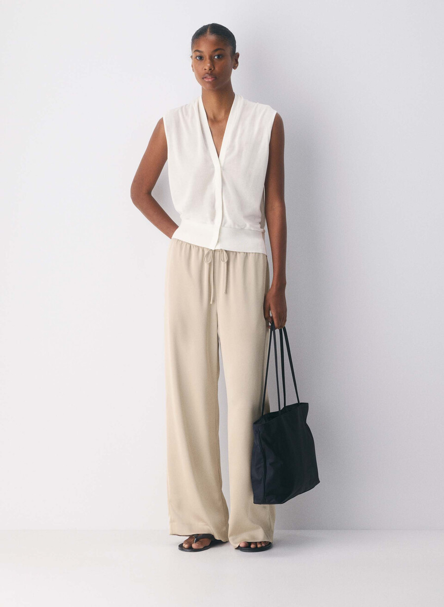 die lodge pant - satin marcona beige
