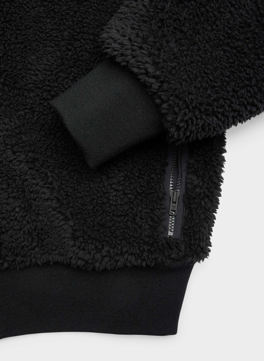 seasons stehkragen-zip-up schwarz