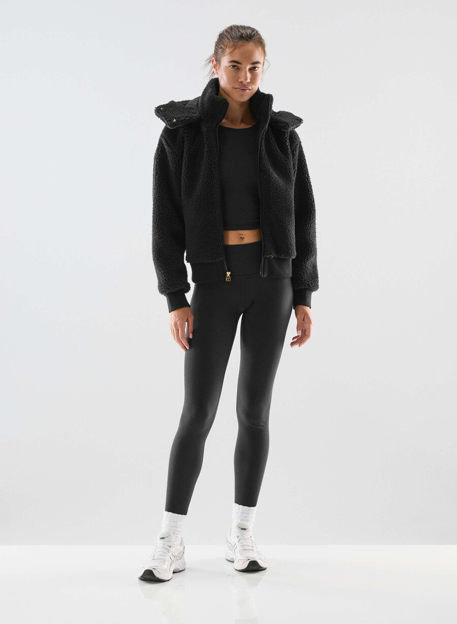glacier zip hoodie schwarz