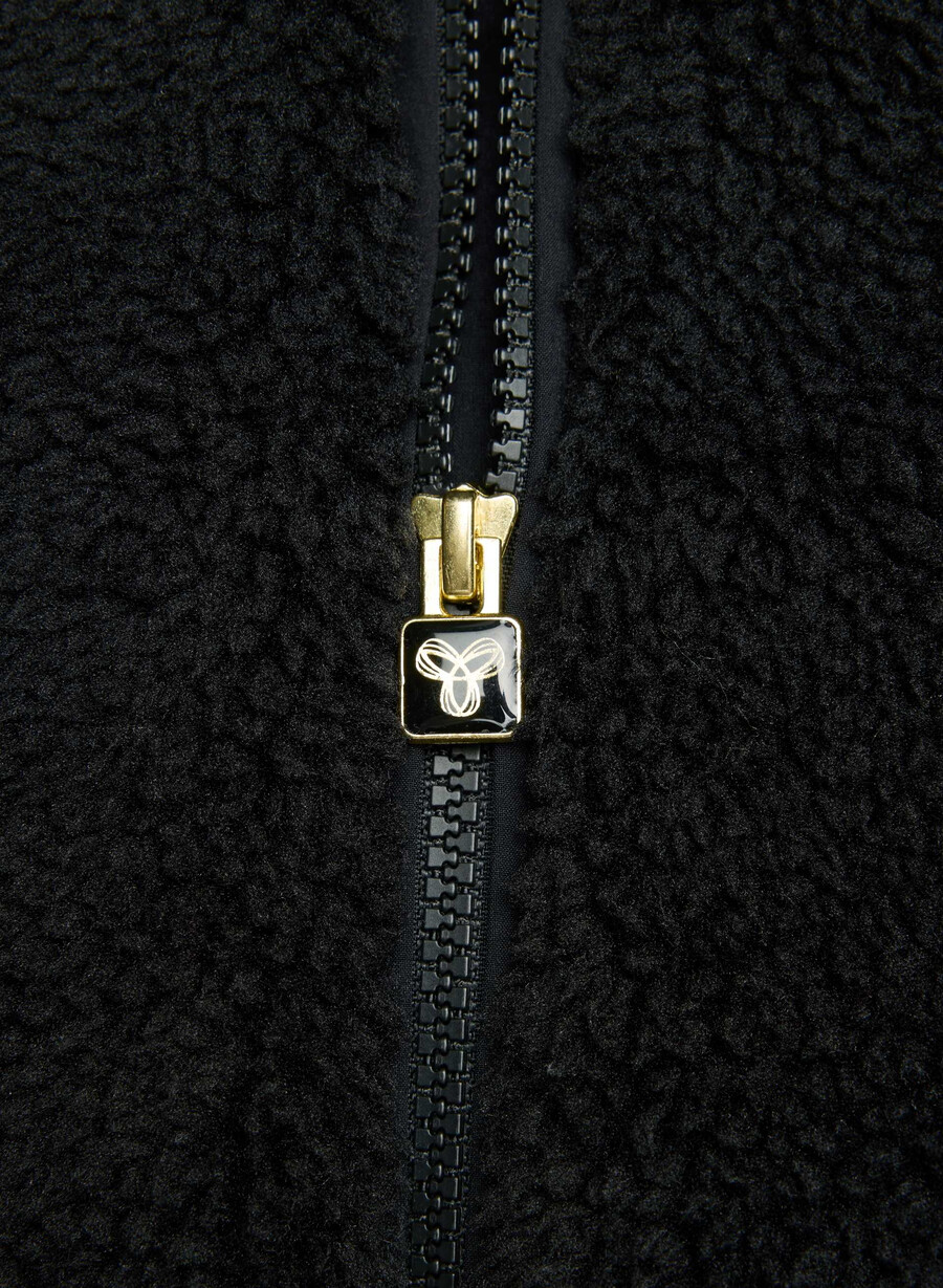 glacier zip hoodie schwarz