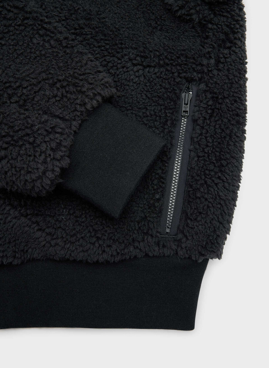 glacier zip hoodie schwarz