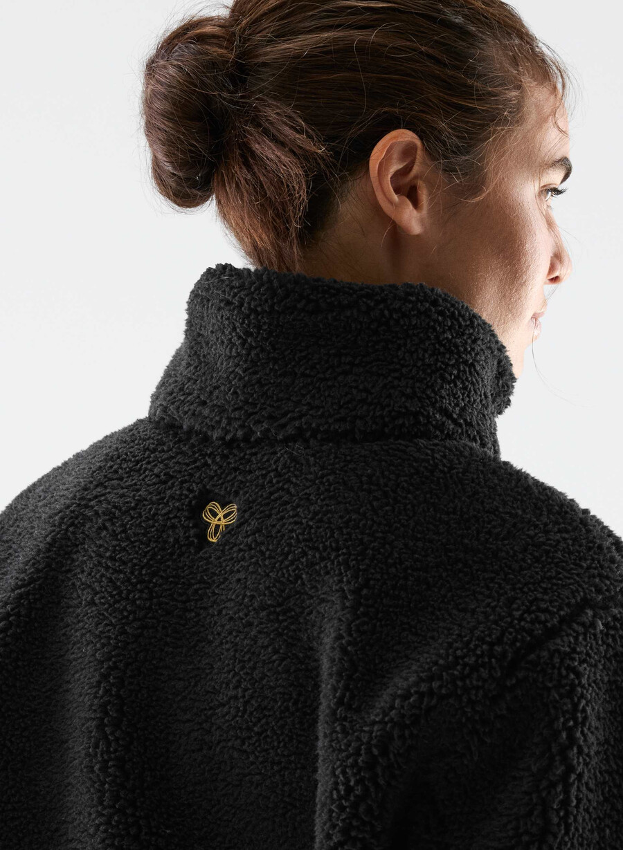 glacier zip hoodie schwarz
