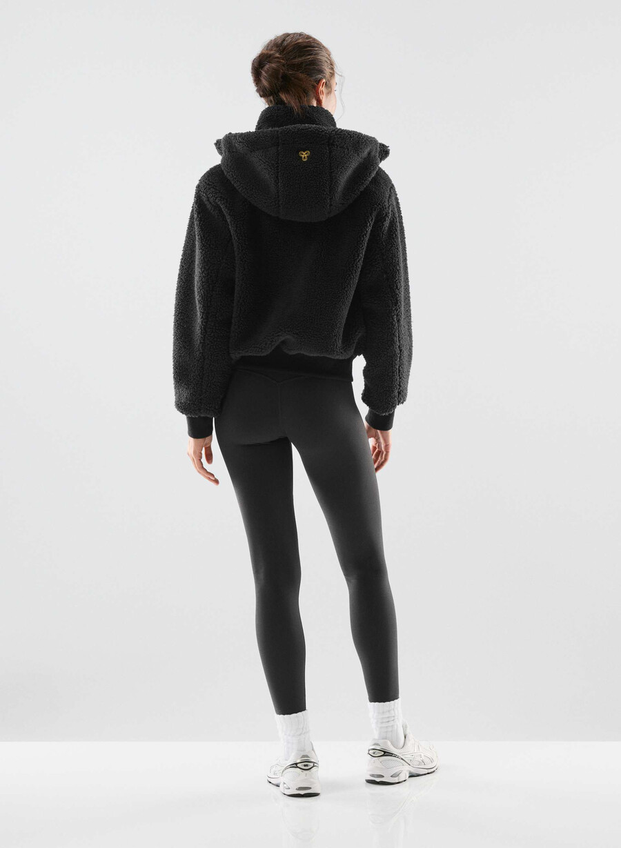 glacier zip hoodie schwarz