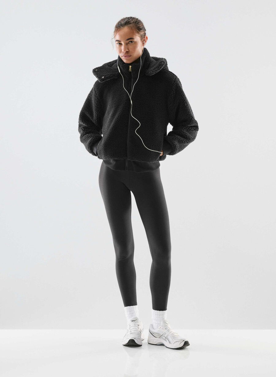 glacier zip hoodie schwarz