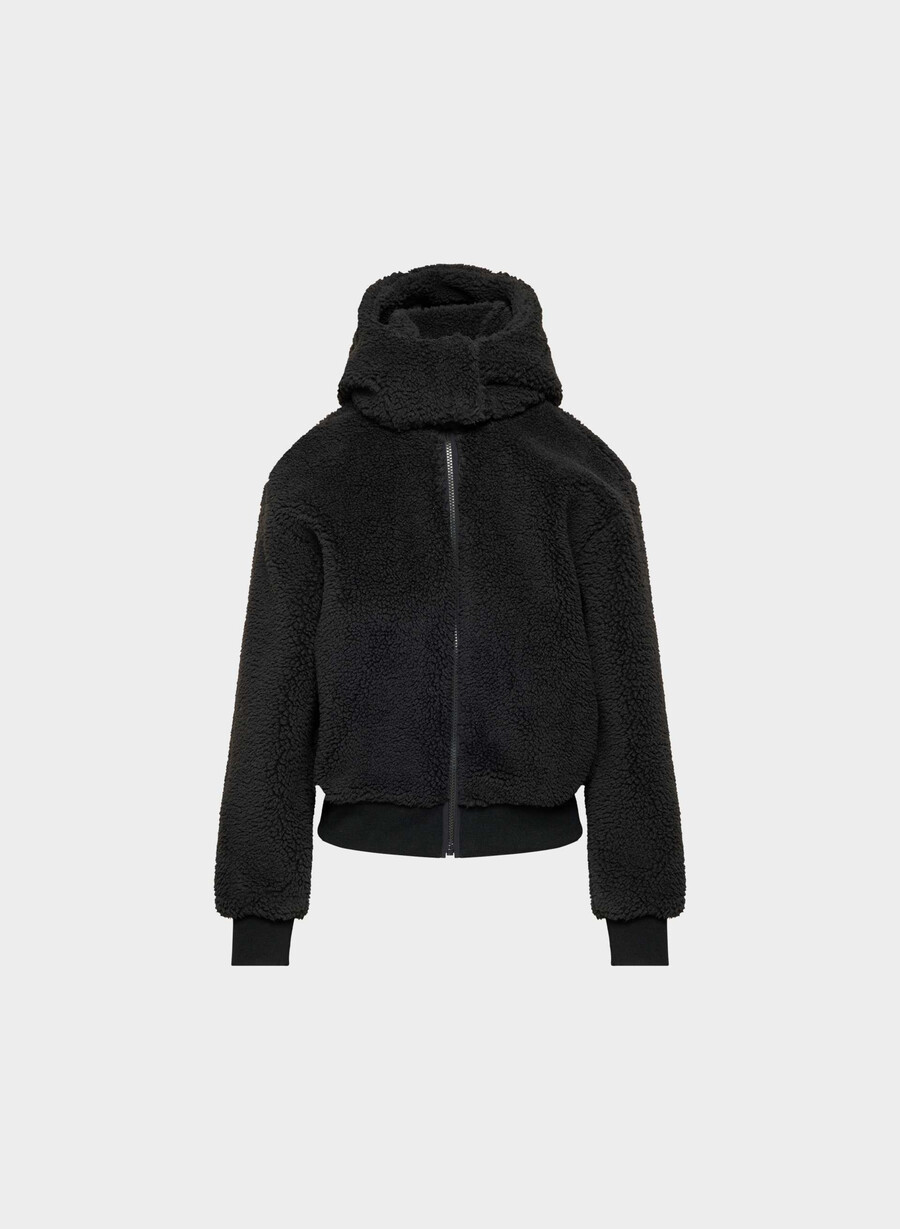 glacier zip hoodie schwarz