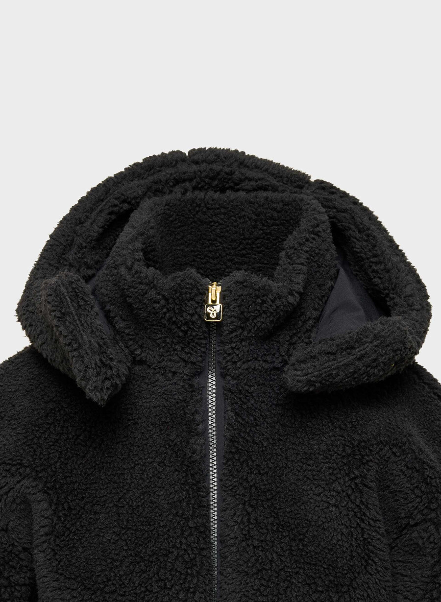 glacier zip hoodie schwarz