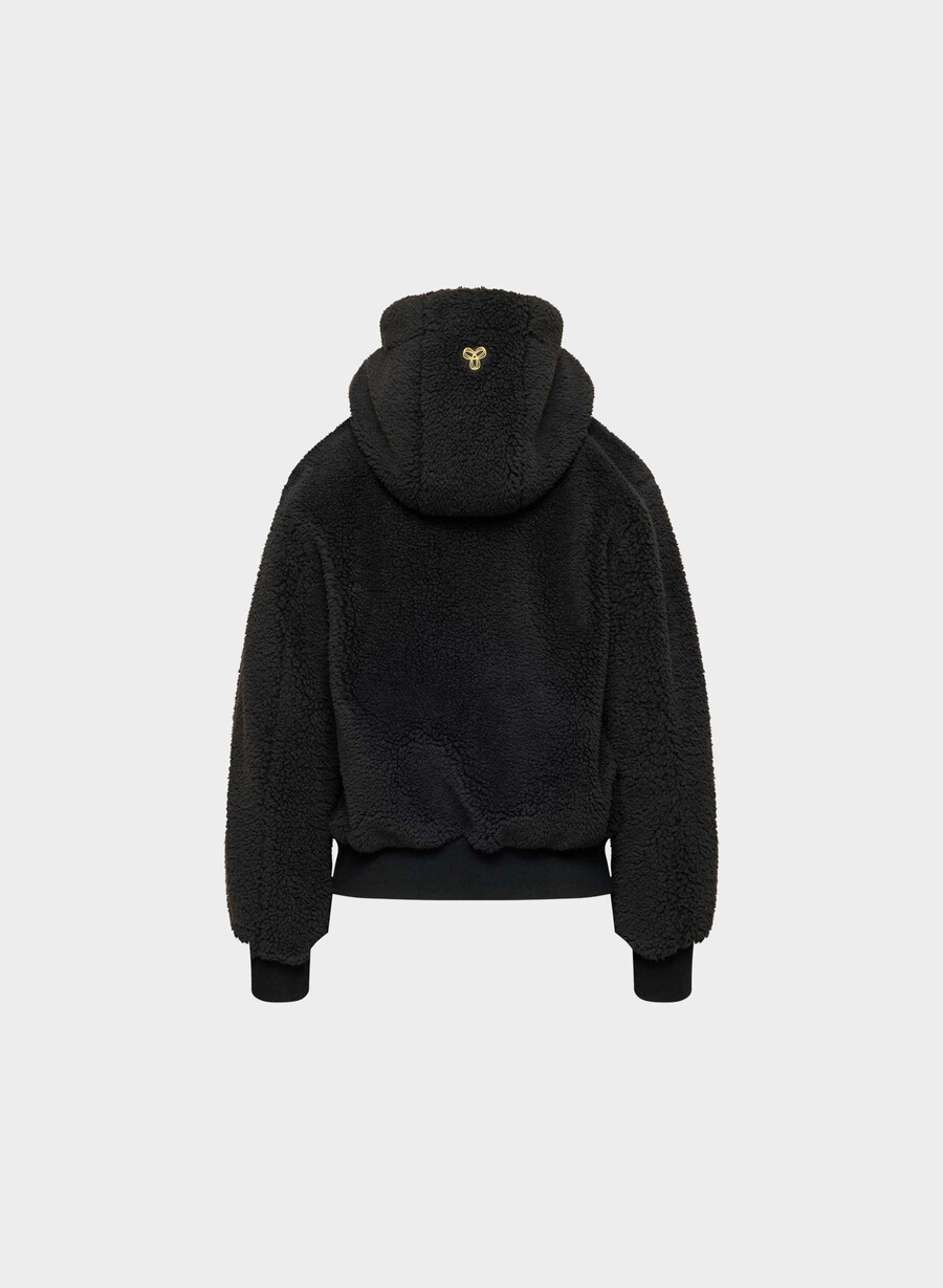 glacier zip hoodie schwarz