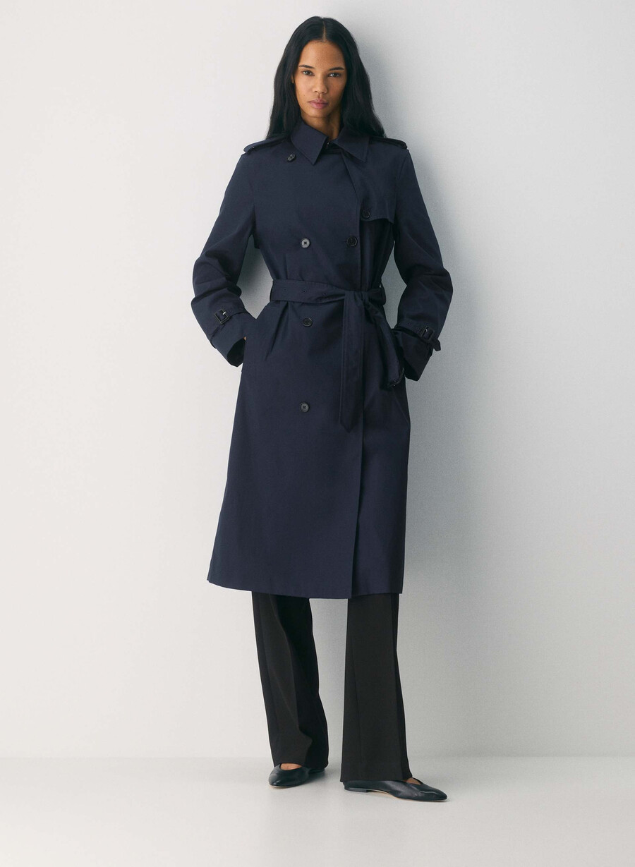 der finch trenchcoat - city twill admiral