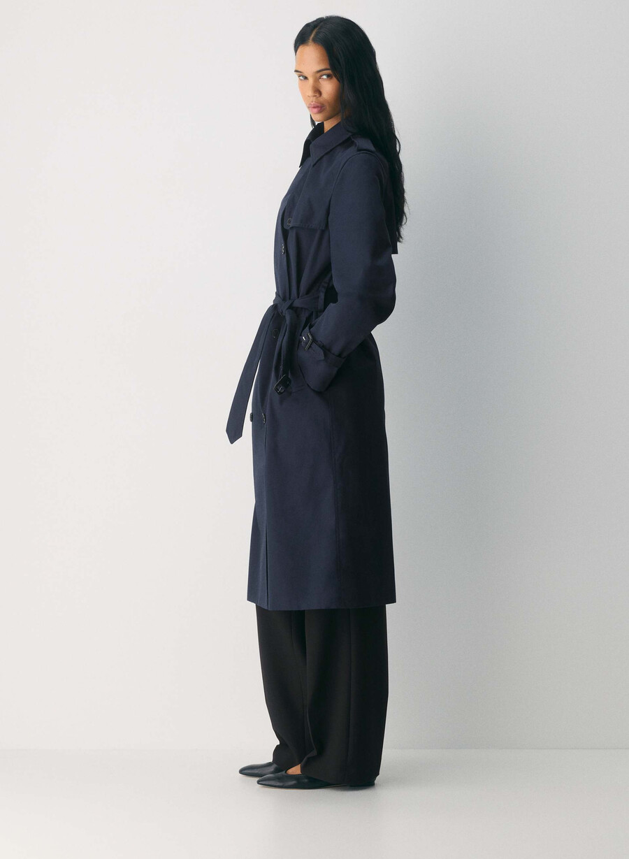 der finch trenchcoat - city twill admiral