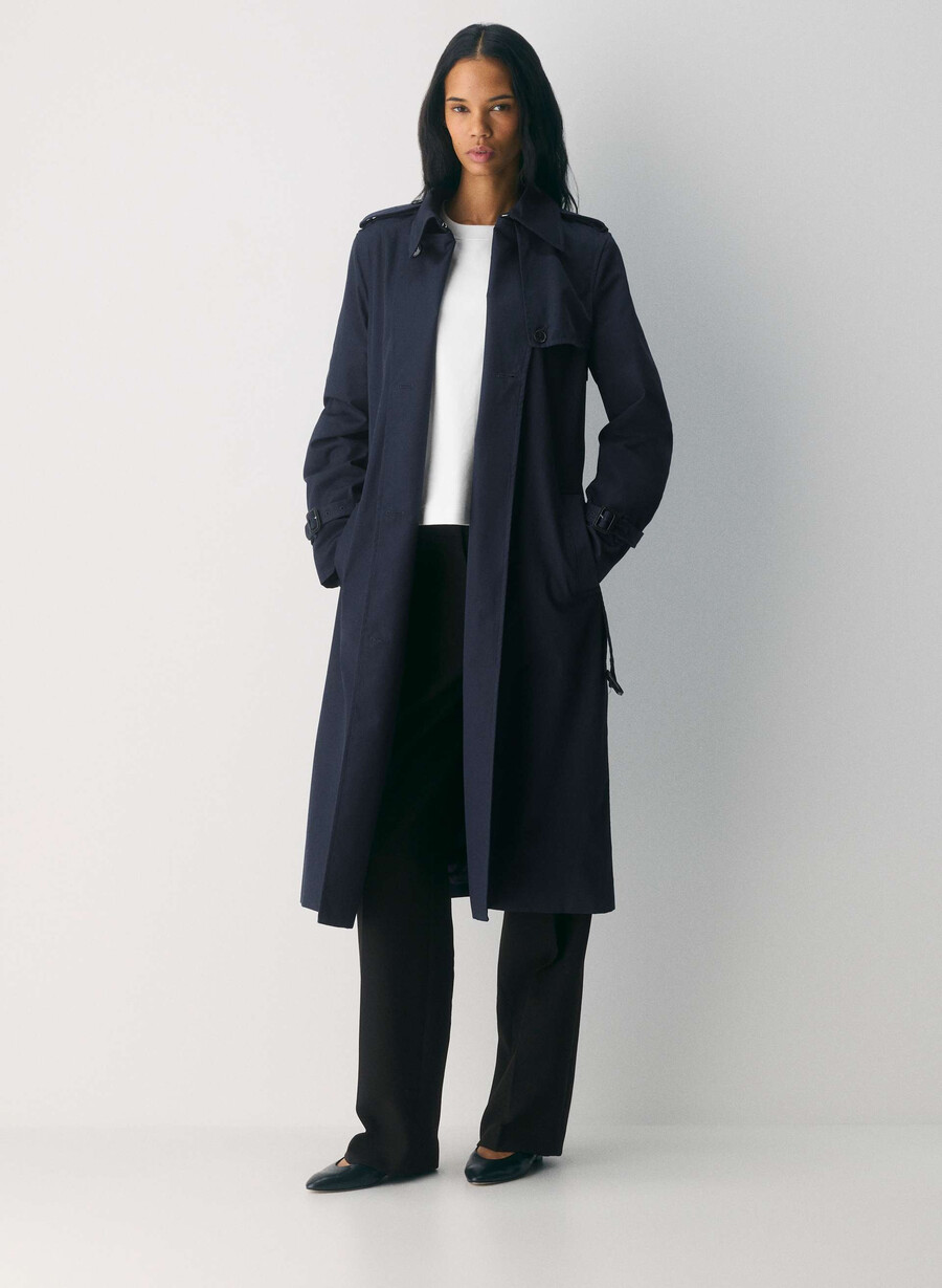 der finch trenchcoat - city twill admiral