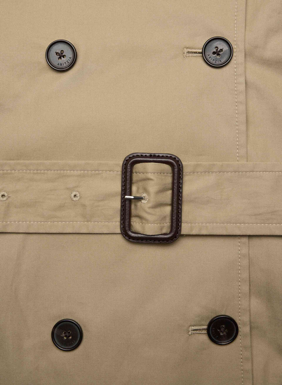 der finch trenchcoat – city twill wicker tan