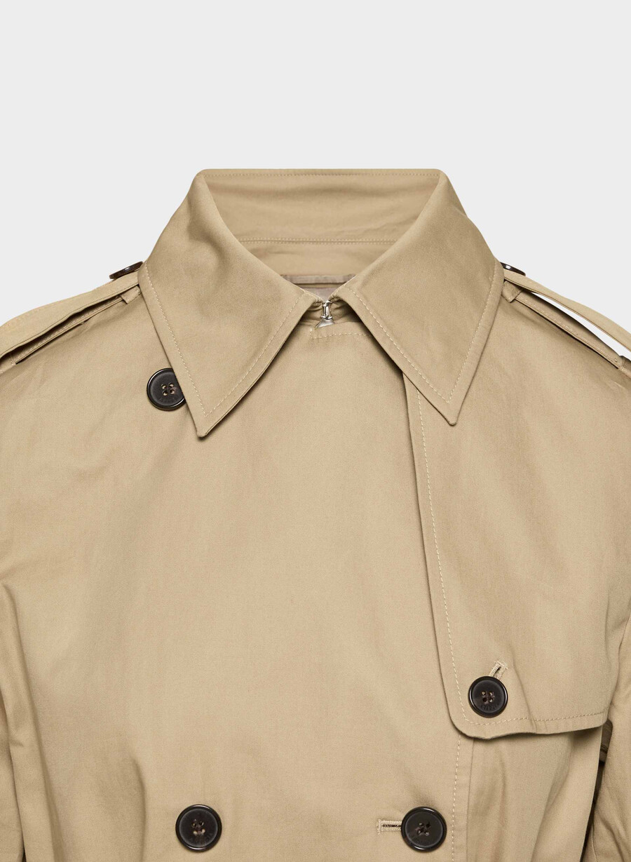 der finch trenchcoat – city twill wicker tan