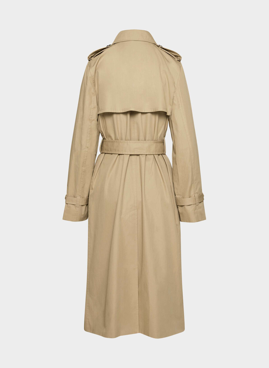 der finch trenchcoat – city twill wicker tan
