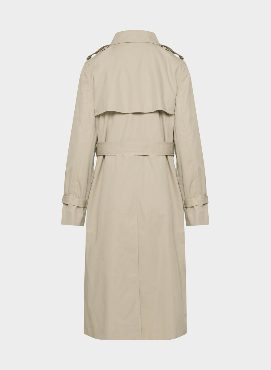 the finch trenchcoat - city twill marcona beige
