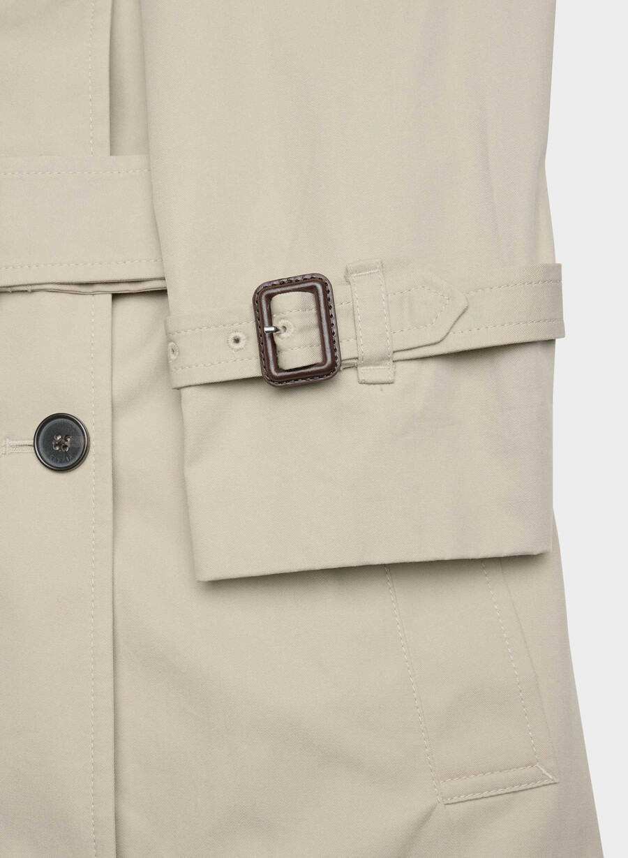 the finch trenchcoat - city twill marcona beige