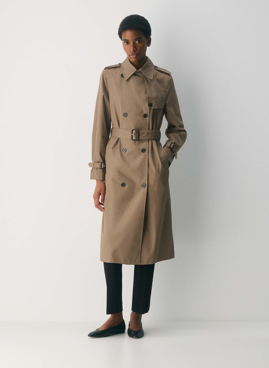 der finch trenchcoat - city twill folio brown