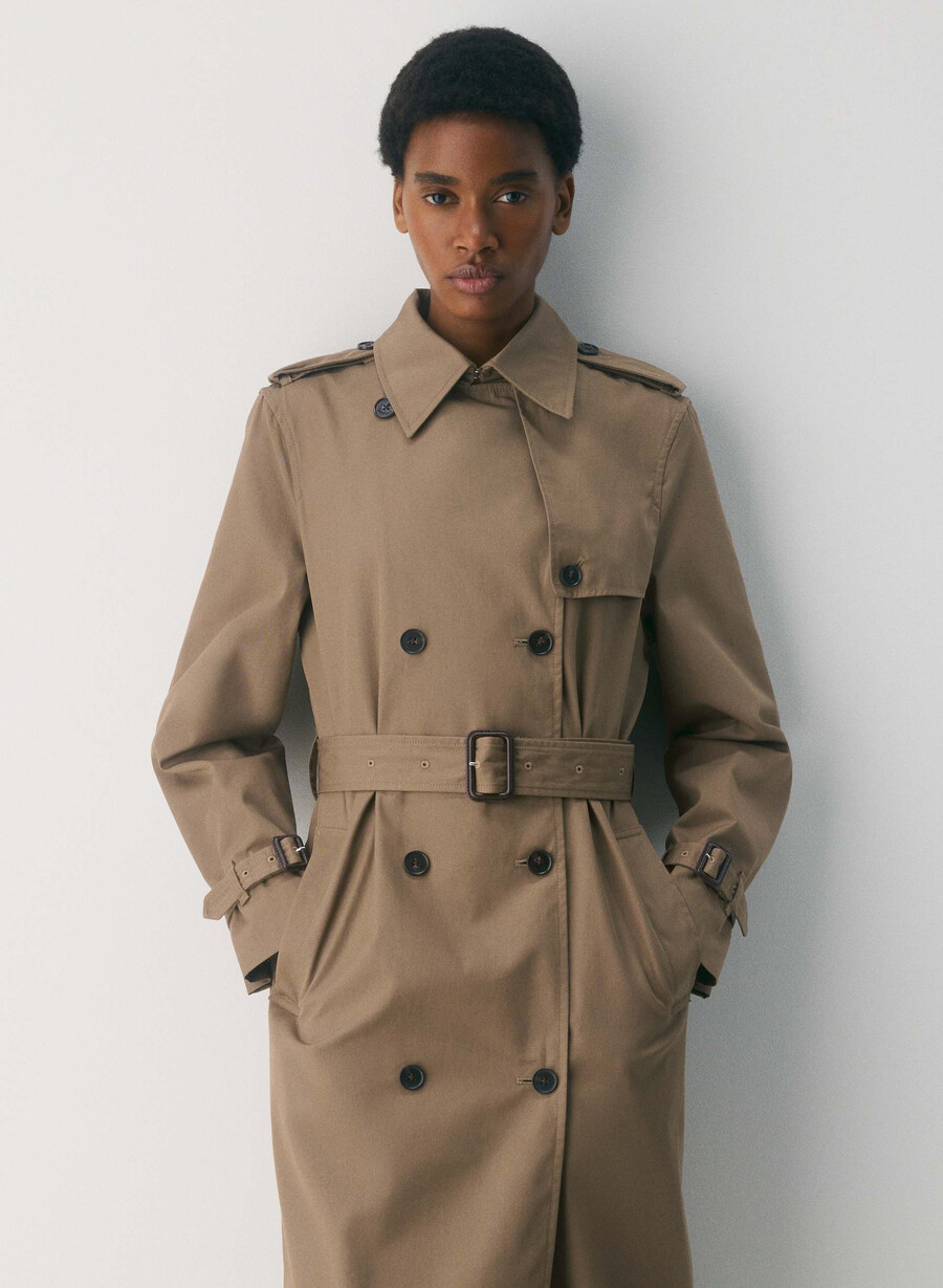der finch trenchcoat - city twill folio brown