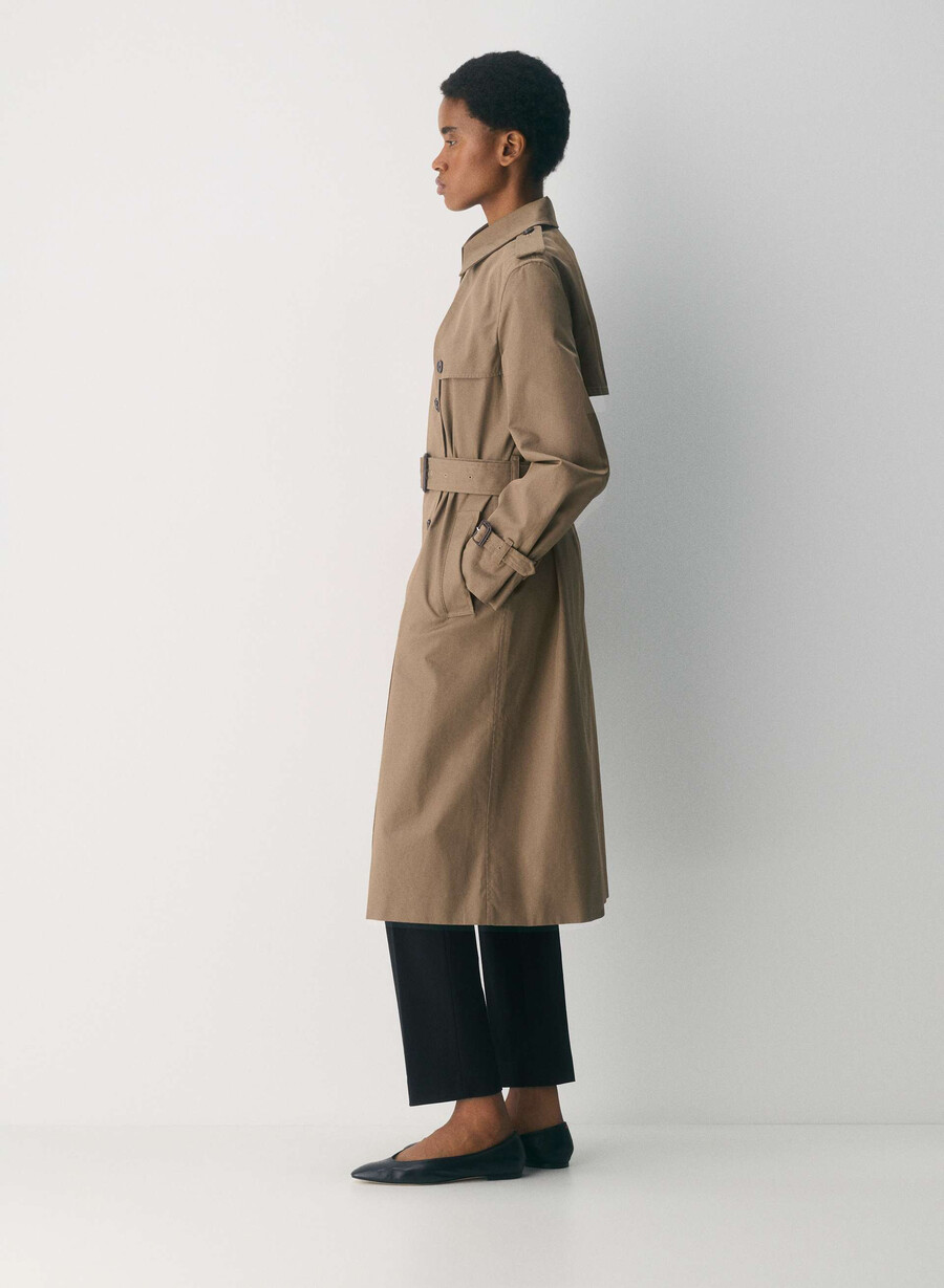 der finch trenchcoat - city twill folio brown