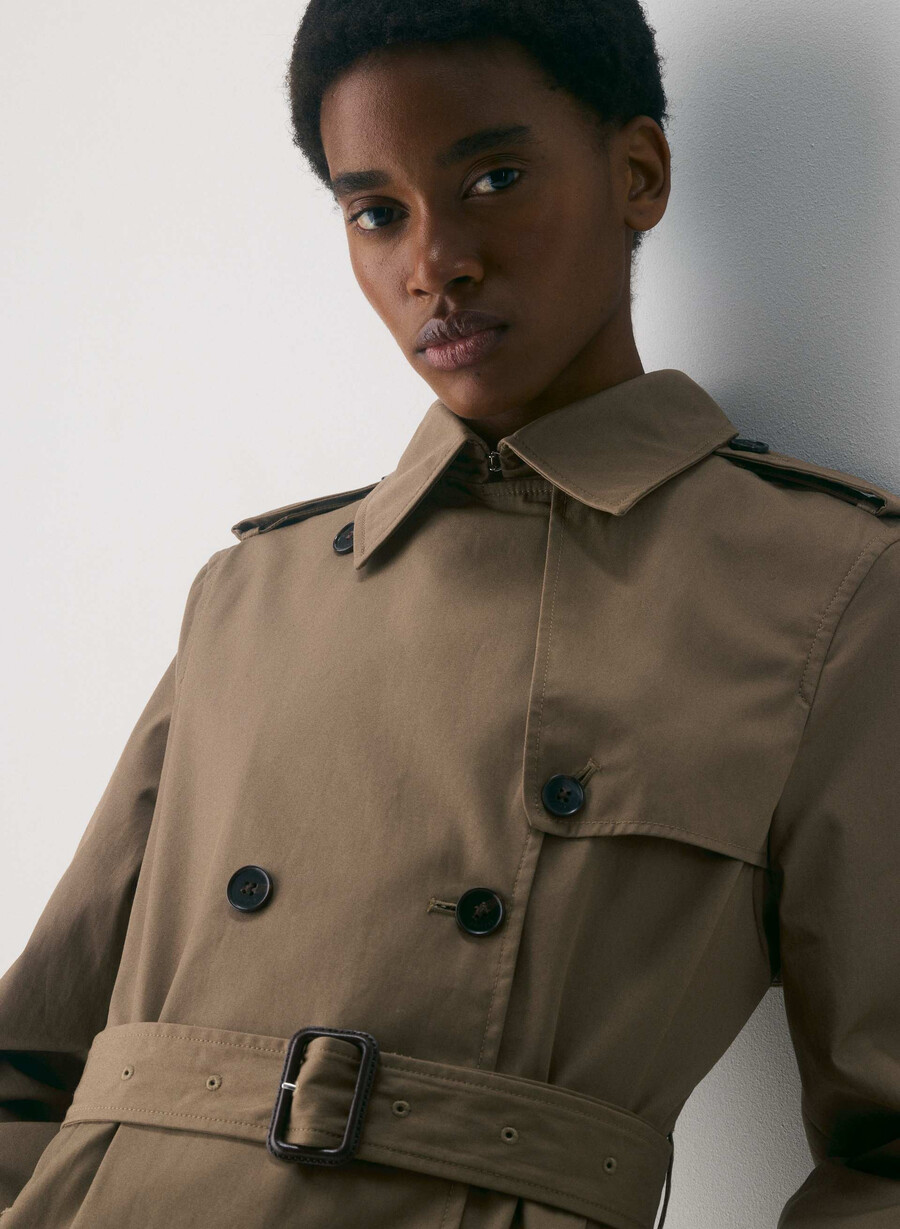 der finch trenchcoat - city twill folio brown