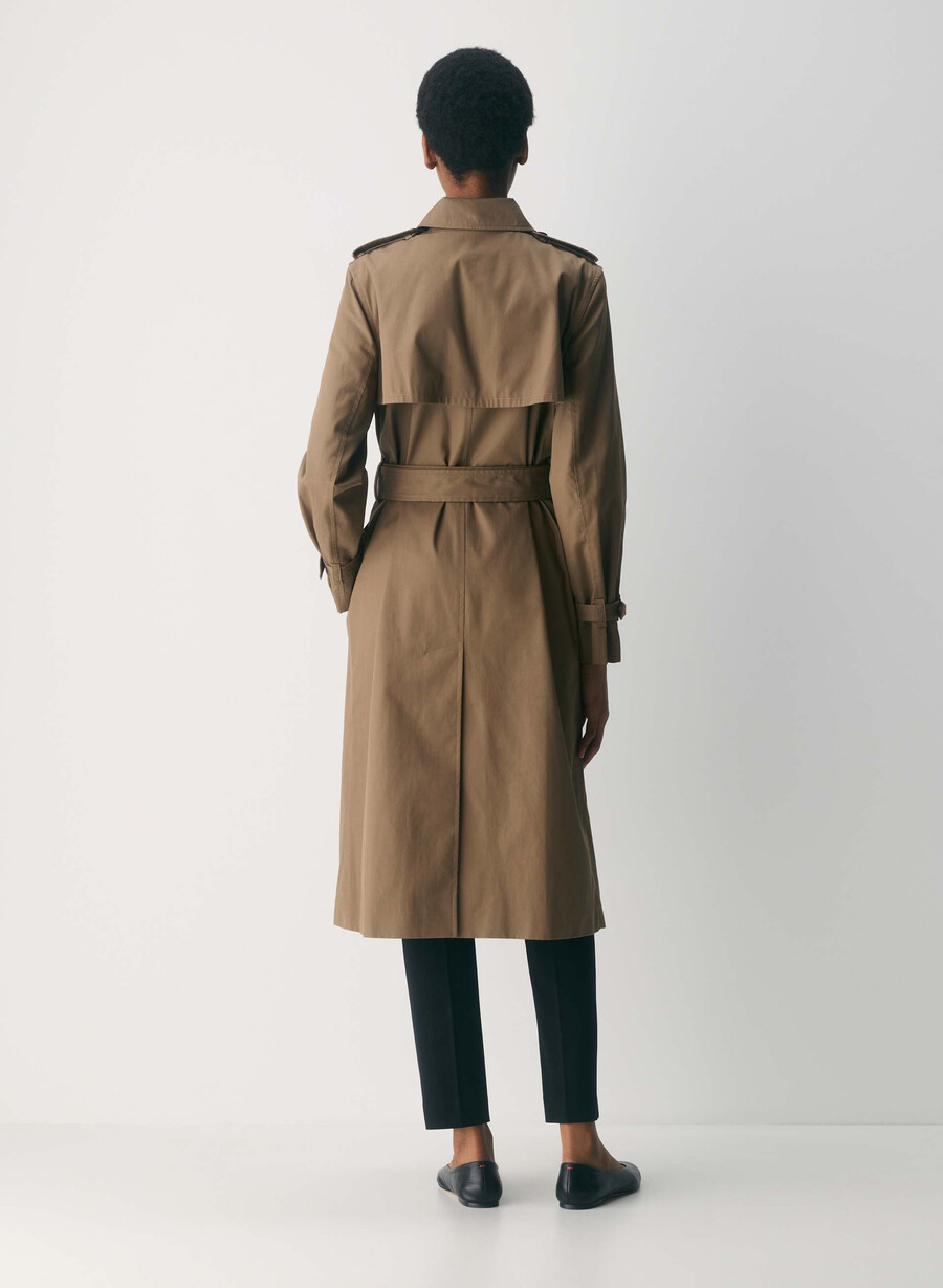der finch trenchcoat - city twill folio brown