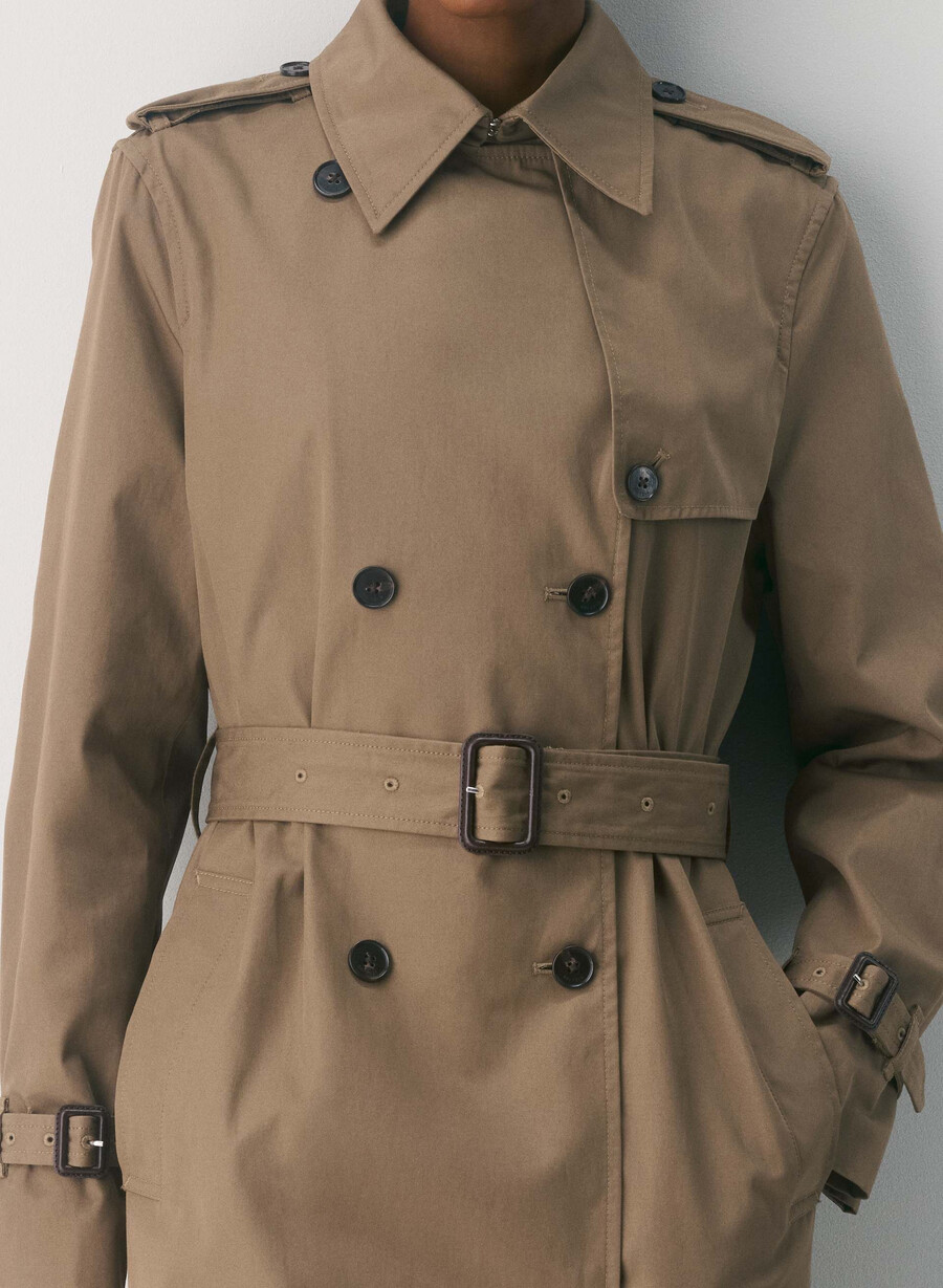der finch trenchcoat - city twill folio brown