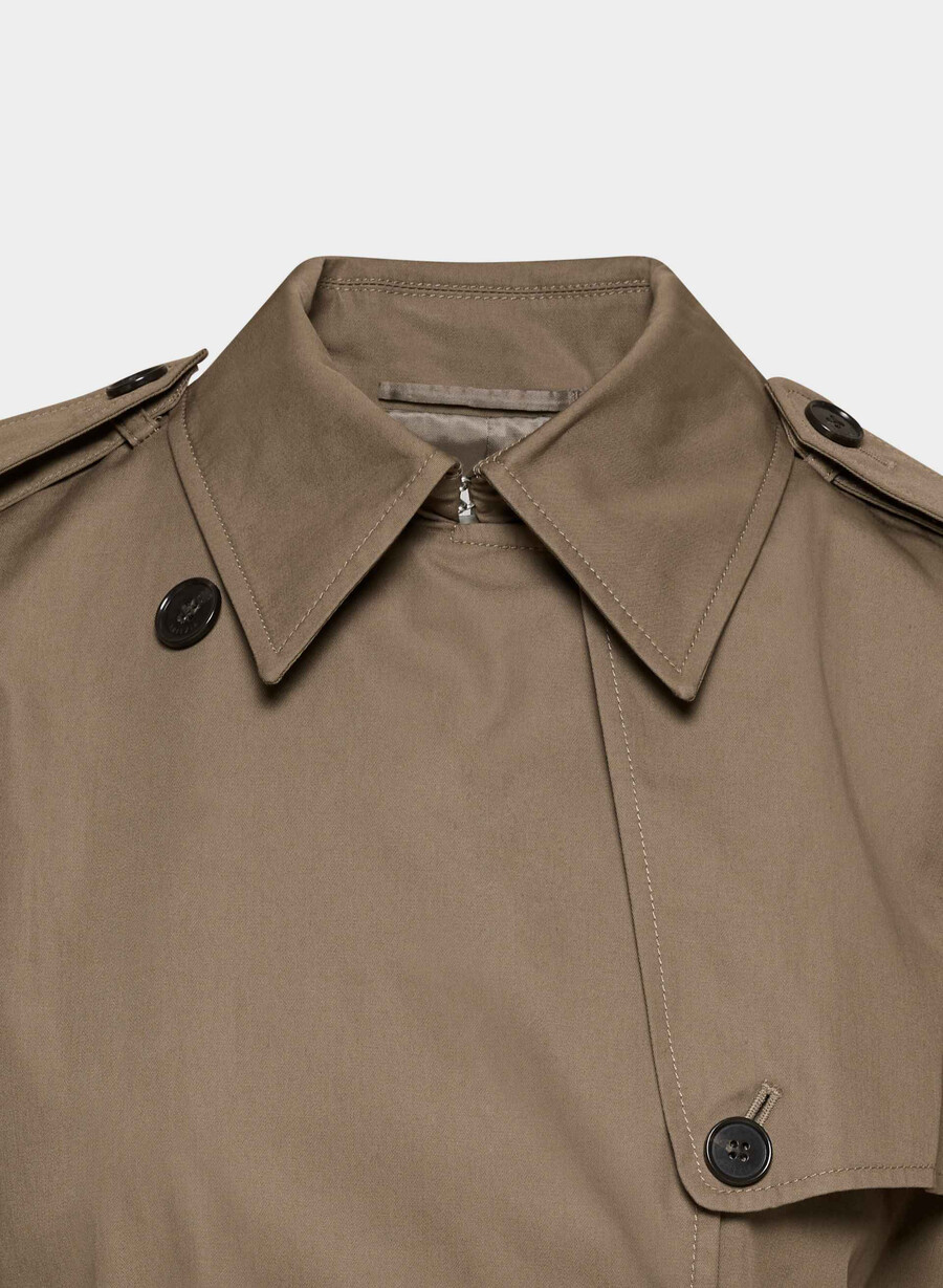 der finch trenchcoat - city twill folio brown