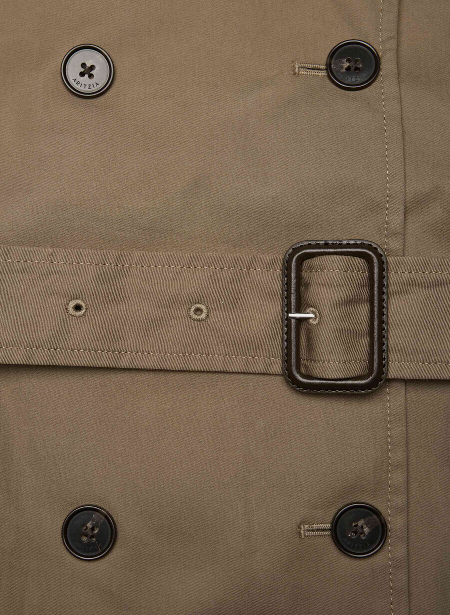 der finch trenchcoat - city twill folio brown