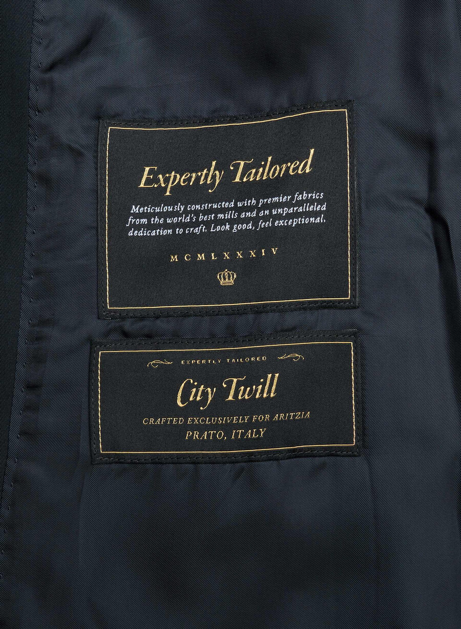 neuer the finch mid trench coat – city twill dreaming blue