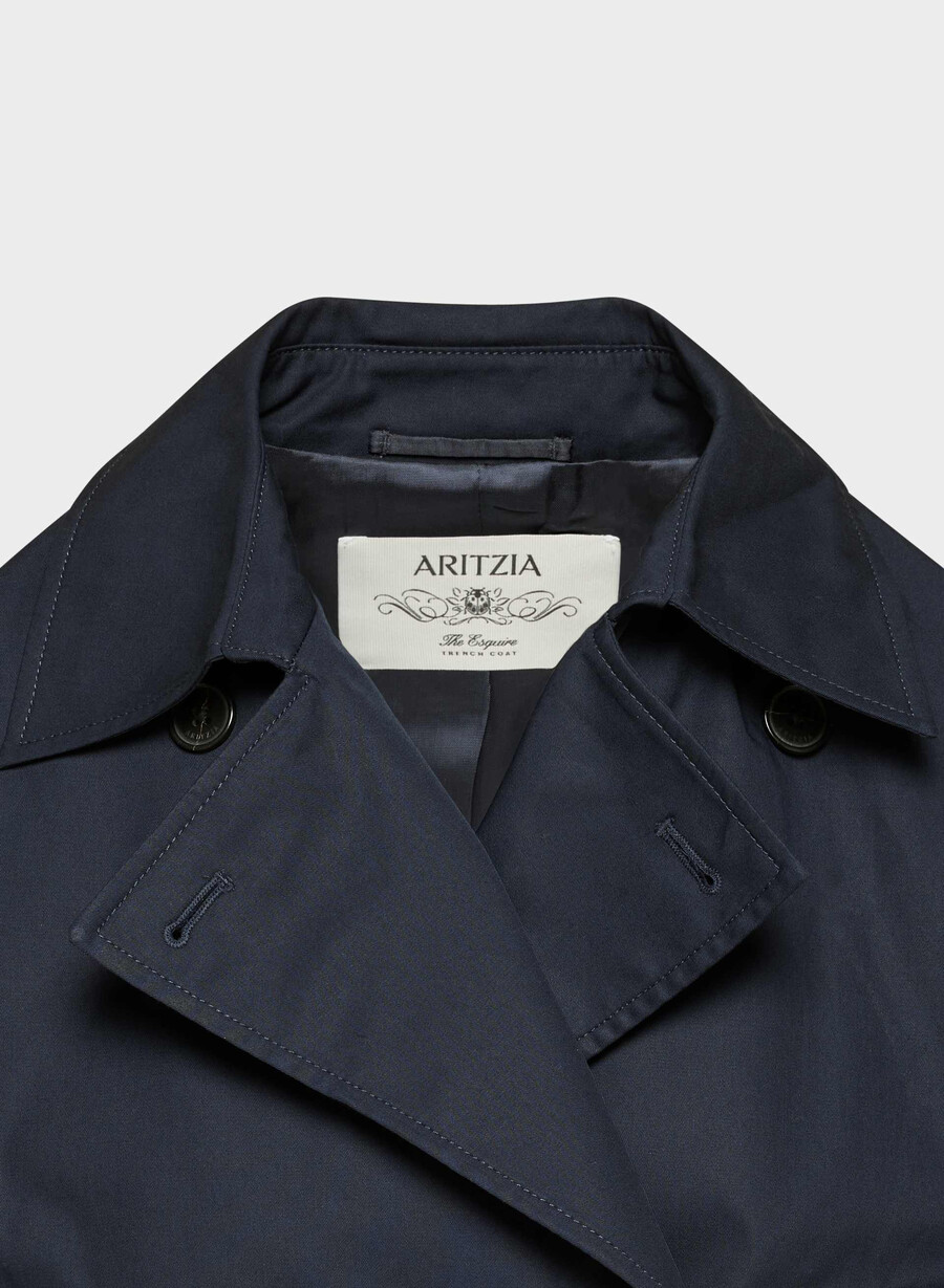 der esquire trenchcoat - city twill admiral