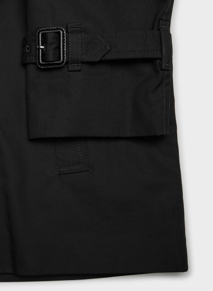 esquire trenchcoat – city twill schwarz