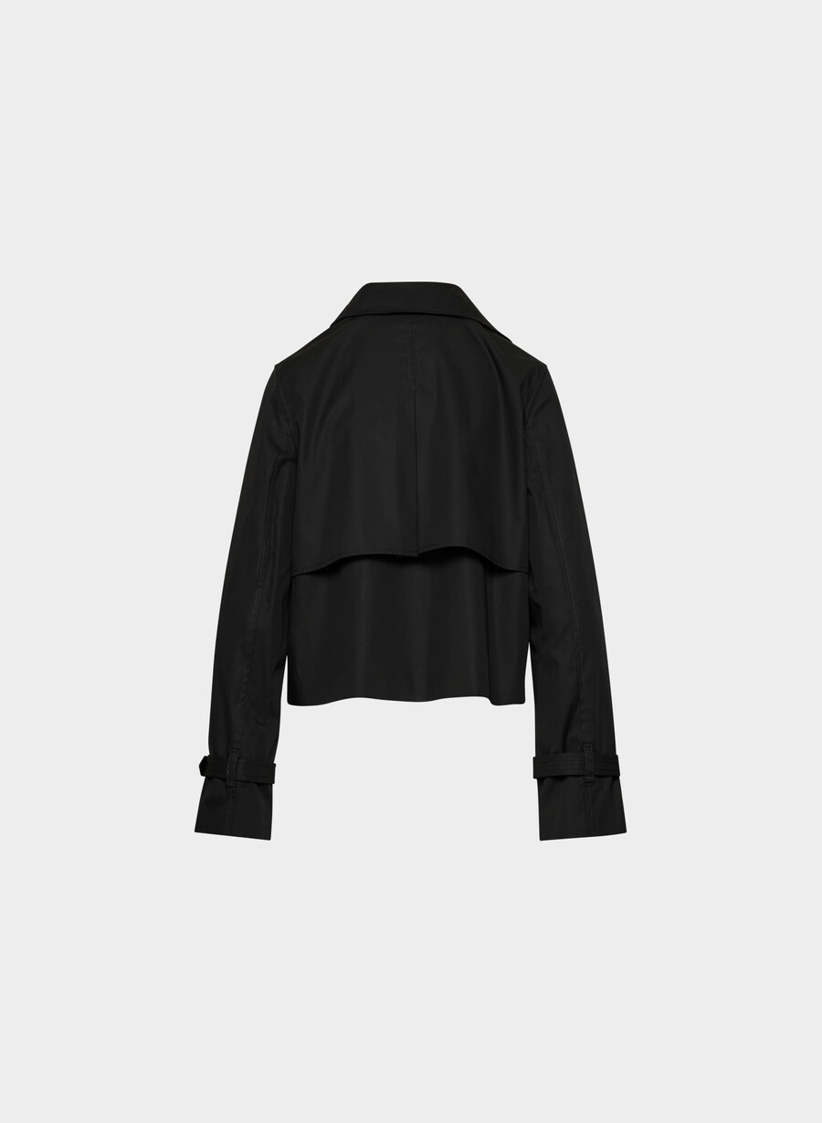 esquire trenchcoat – city twill schwarz